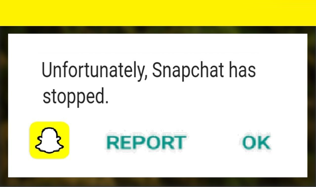 Malheureusement, Snapchat s'est arrêté" sur Android