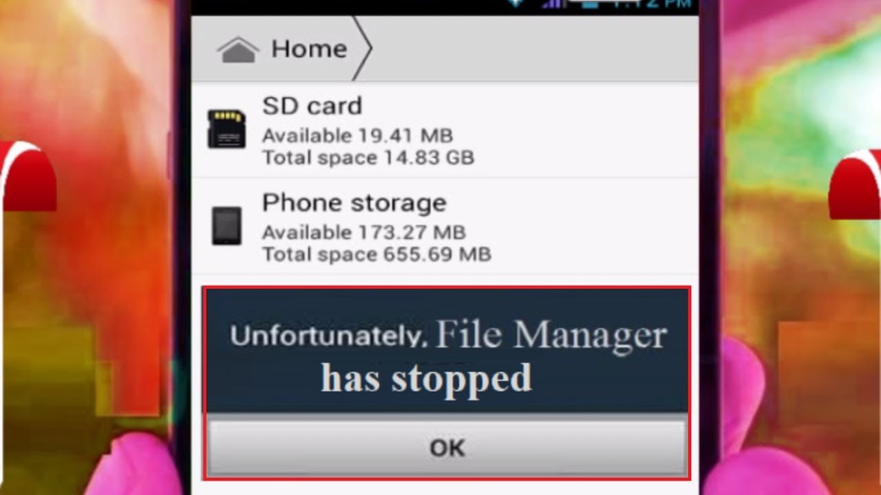 Réparer Malheureusement Le gestionnaire de fichiers s'est arrêté sur Android