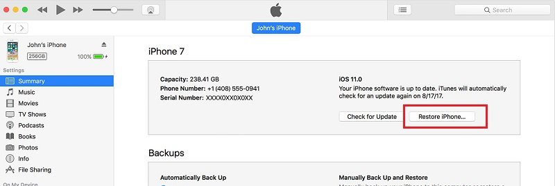 restore-iphone-with-itunes