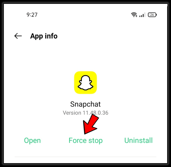 Force-stop-snapchat