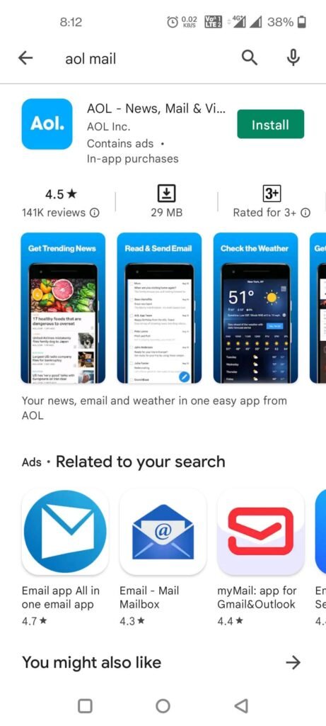 install-AOL-mail-app