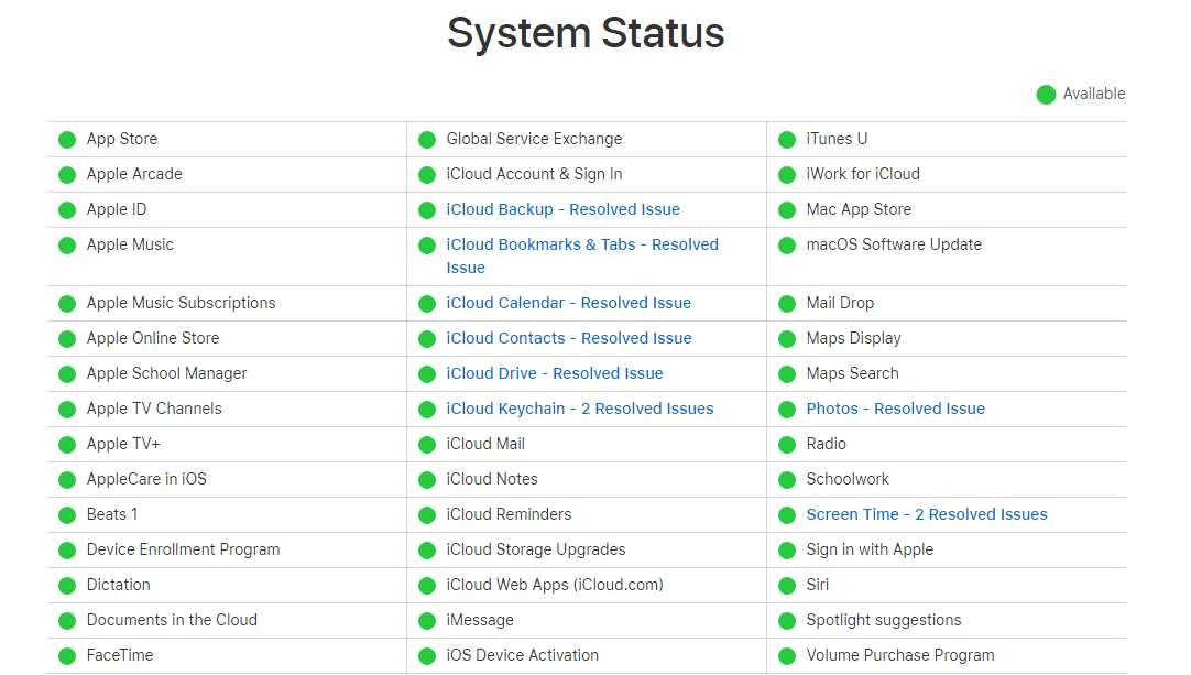 check-apple-system-status