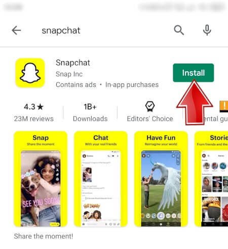 install-snapchat