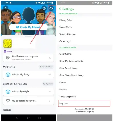 logout-of-snapchat-app
