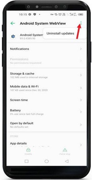 uninstall-android-system-webview