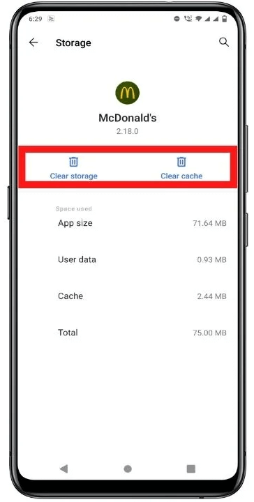 Clear-cache-Mcdonalds