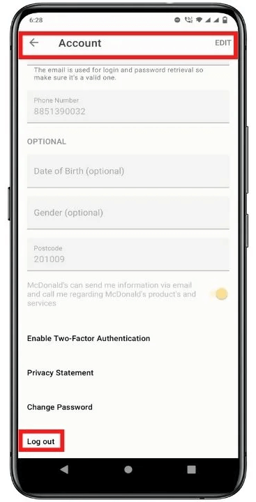 logout-from-Mcdonalds-app