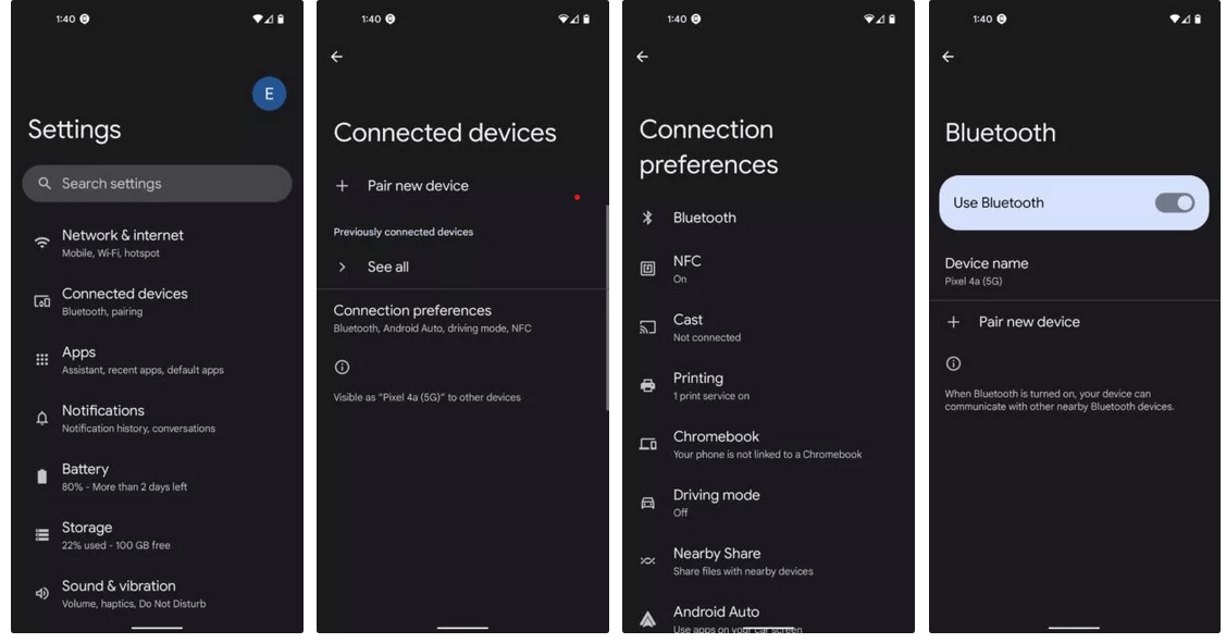 verify-bluetooth-settings