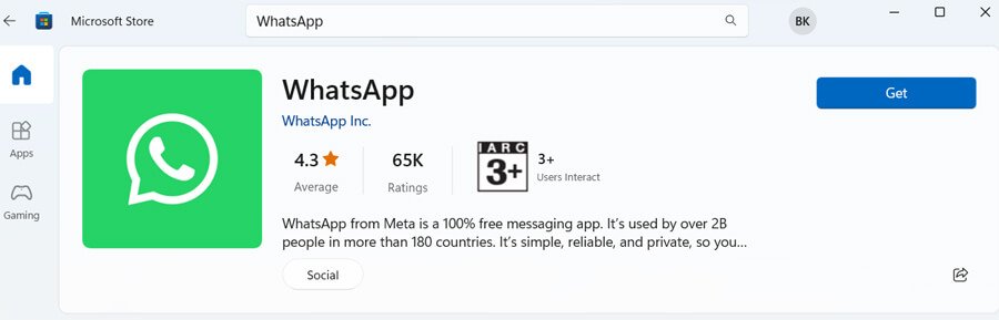 download-whatsapp-microsoft-store