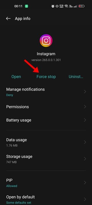 force-stop-instagram